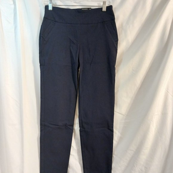 NWT Womens Massini Pull on Ankle Pant Navy Blue Size Small Skinny Midrise - Picture 1 of 15